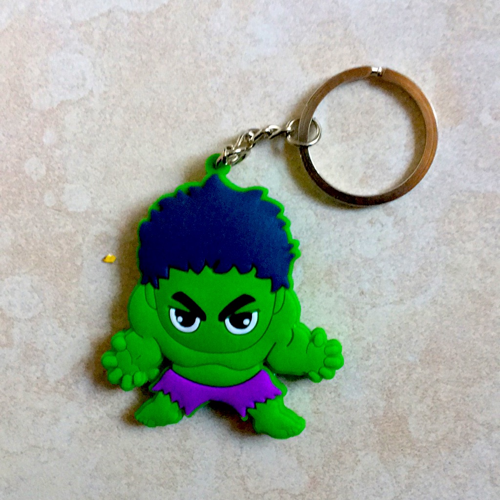 Incredible Hulk Soft Rubber Keychain
